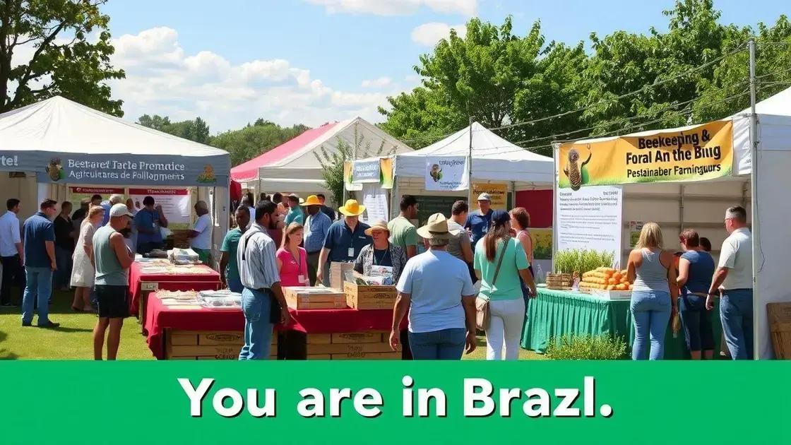 Eventos e iniciativas que promovem a integração apicultura-agricultura