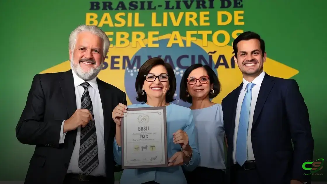 Brasil conquista certificação de país livre de febre aftosa sem vacinação