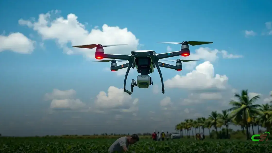 Drones na agricultura reduzem uso de água e CO₂, impulsionando sustentabilidade