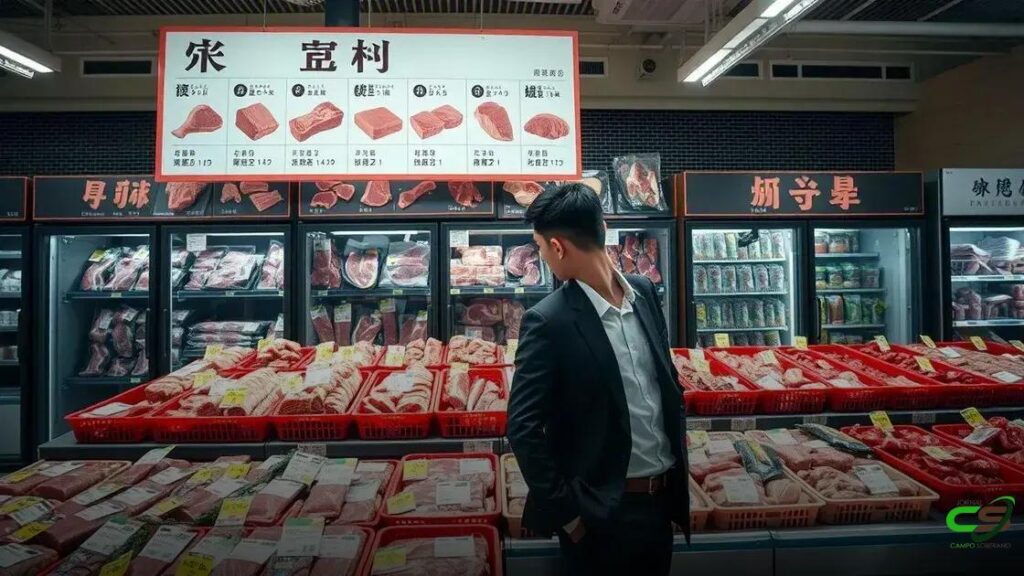 China bate recorde nas importações de carne bovina brasileira em julho/25