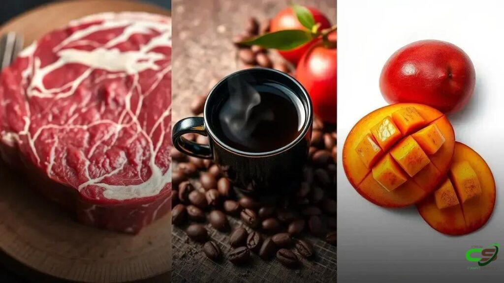 Tarifaço de 50% atinge café, carne e frutas nas exportações para os EUA