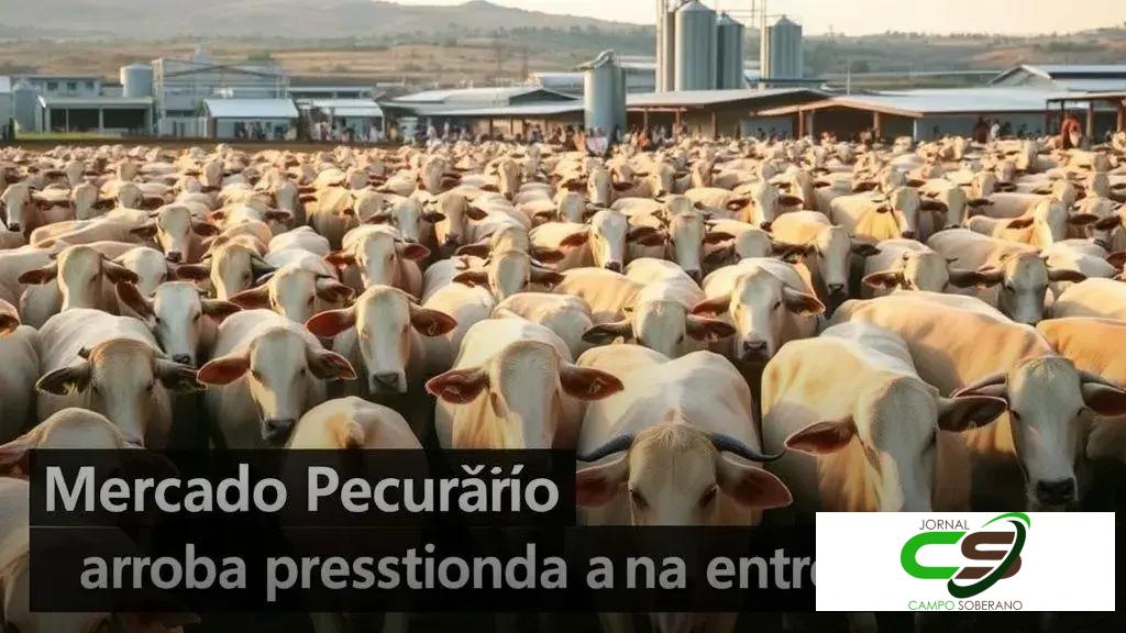 Arroba do boi fica pressionada, mesmo com exportações recordes