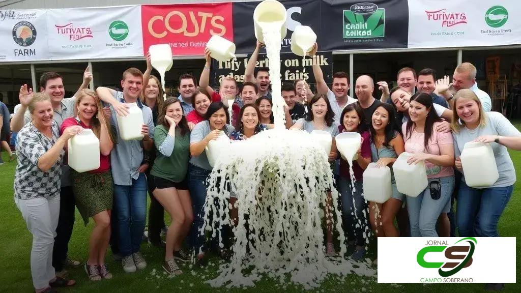 Expointer 2025 registra recorde no Banho de leite com 96,46 kg de leite