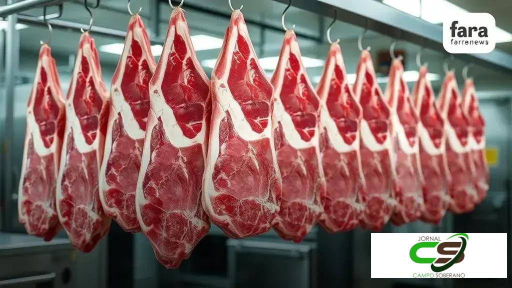 Carne bovina mantém alta exportação no início de outubro frente a 2024