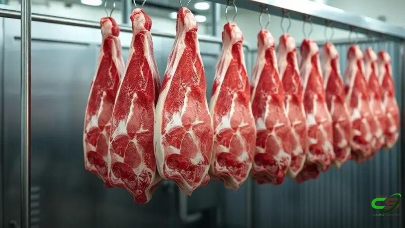 Exportação de carne bovina registra recorde histórico em novembro de 2025 no Brasil
