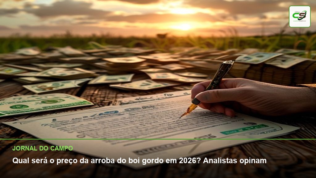 preço da arroba do boi gordo, previsão Boi Gordo 2026, cotação Boi Gordo