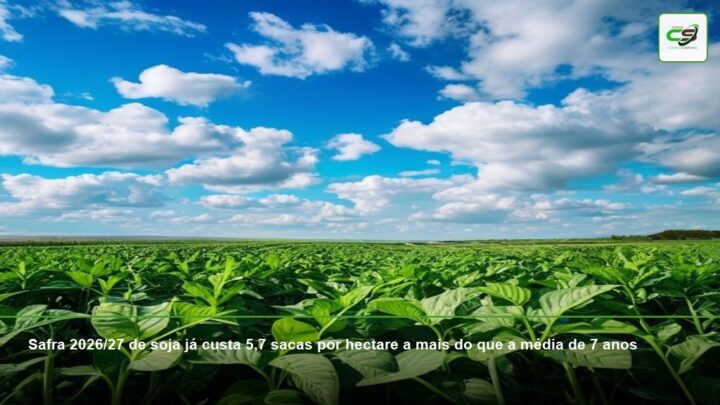 Aumento de custos, Safra 2026/27, Soja, Agronegócio, Gestão financeira