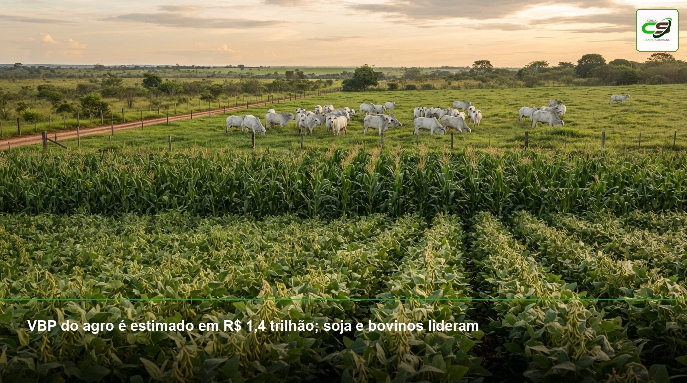 VBP agropecuário, soja, bovinos, milho, agronegócio