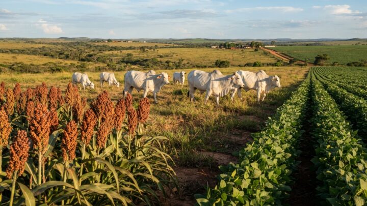 sorgo na dieta de bovinos, substituição do milho por sorgo na alimentação, taninos do sorgo para gado, processamento do grão de sorgo