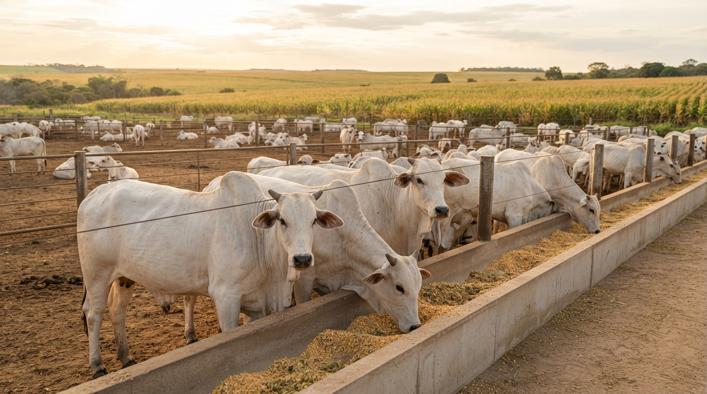 boi gordo, confinamento em Mato Grosso, Safra 2026/27, arroba, custo da dieta, pecuária de corte