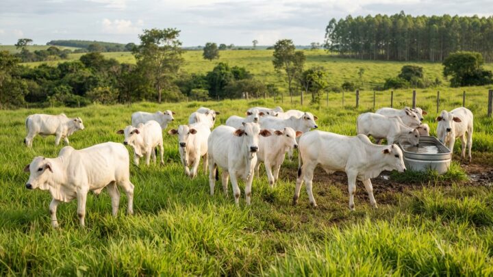 novilhas Nelore, recria na seca, suplemento proteico-energético, capim Mombaça, nutrição de precisão
