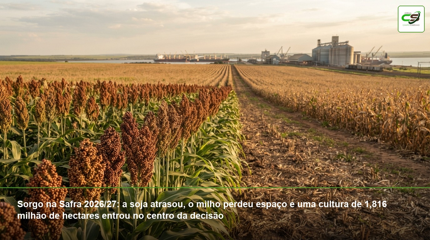 sorgo, Safra 2026/27, segunda safra, milho safrinha, Conab, Cerrado, preço do sorgo, comercialização