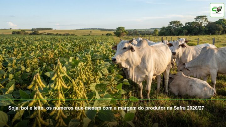 custo da soja 2026/27, custeio soja Mato Grosso, Safra 2026/27, margem da soja, preço da soja, USDA, câmbio, frete