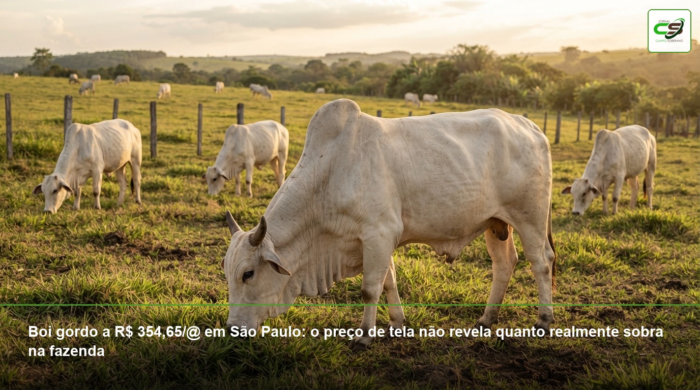 vaca gorda, cotação da vaca gorda, preço por arroba, Scot Consultoria, mercado de fêmeas, preço líquido, Safra 2026/27