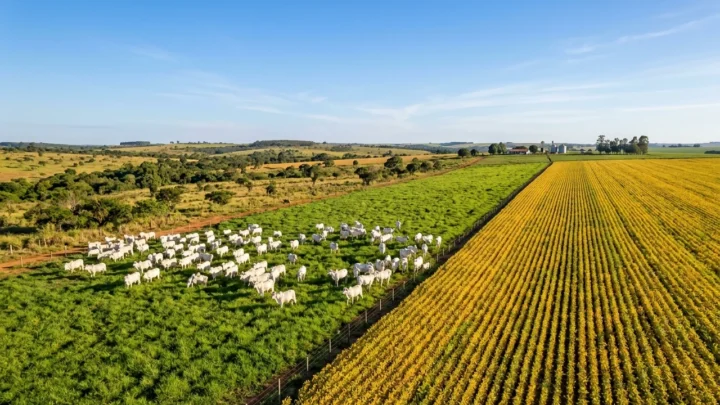Plantio direto de soja sobre espessa camada de palhada de Braquiária Ruziziensis em segunda safra